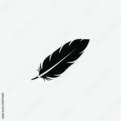 Discover a stunning collection of feather silhouette vector illustrations featuring bird feathers, black feather designs, and abstract minimalistic styles in monochrome. Perfect for creative projects 