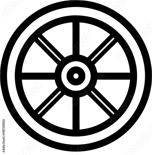 Wagon wheels spokes and rim