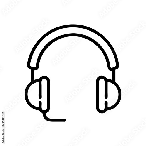 headphones isolated on white
