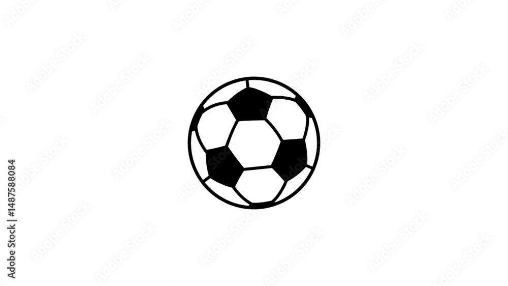 Football ball graphic motion. Soccer sport ball. Great for video, sports, business, web and entertainment elements. Football ball graphic motion. Soccer sport ball. Great for video, sports, business, web and entertainment elements.