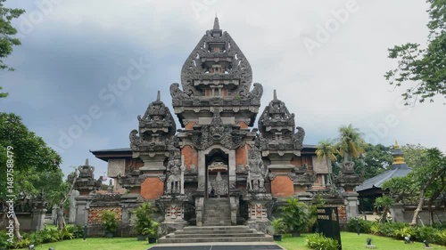 Bentar temple gate of The Indonesia Museum at TMII Jakarta Indonesia
