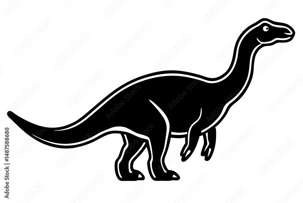Fototapeta premium dinosaur silhouette vector