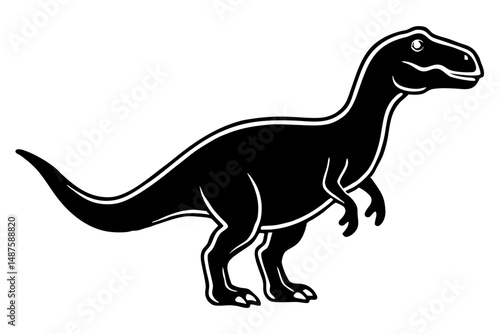 dinosaur silhouette vector
