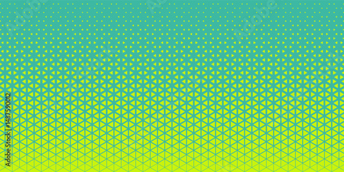 Triangles Halftone Pattern Vector Abstract Geometric Technology Background.