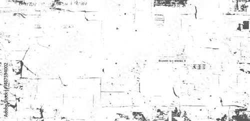 Rough dust overlay texture with sketchy details. Distressed grain noise on old newspaper theme. Suitable for background design and retro visual applications.