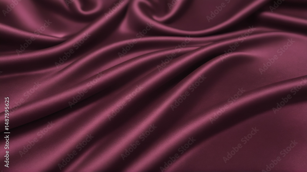 Obraz premium Elegant deep colored draped fabric texture background
