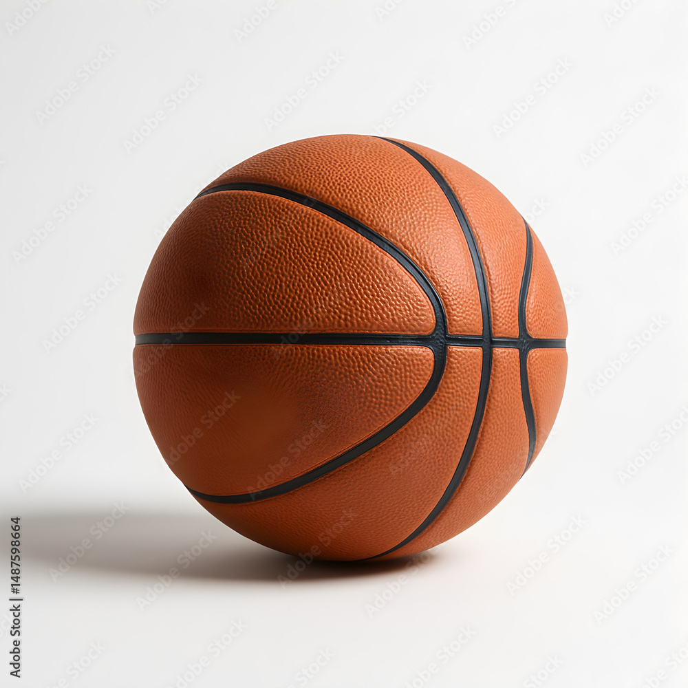 Fototapeta premium Basketball on White