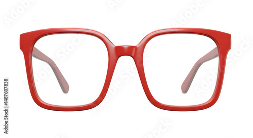 Sunglasses red icon 3d isolated render on white background