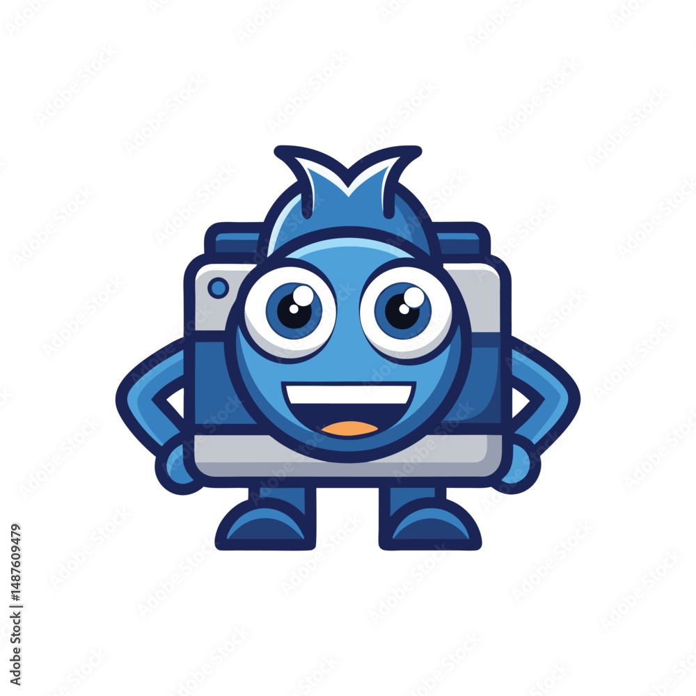 Fototapeta premium Flat and Minimal Camera objective icon vector illustration isolated on white background