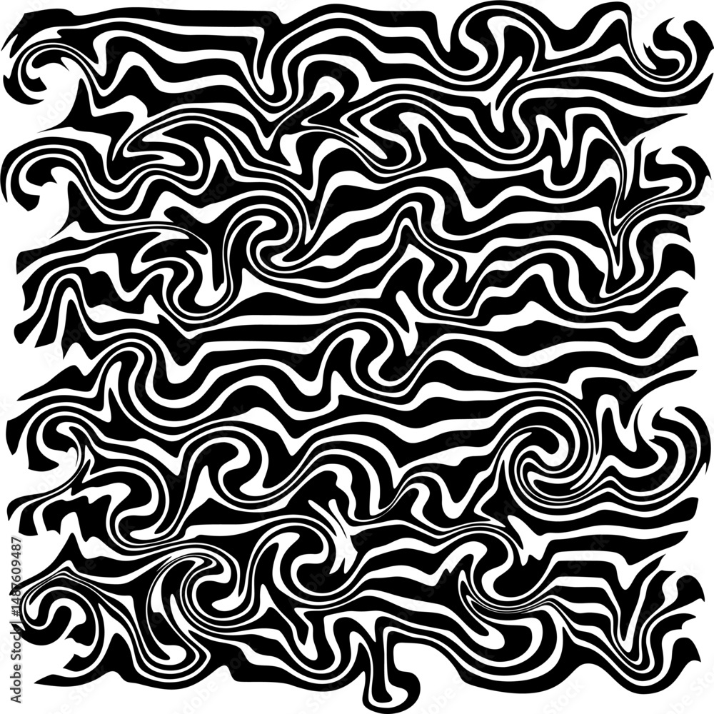 Black and white abstract seamless floral and geometric pattern for wallpaper or fabric design
Black and white abstract seamless floral and geometric pattern for wallpaper or fabric design