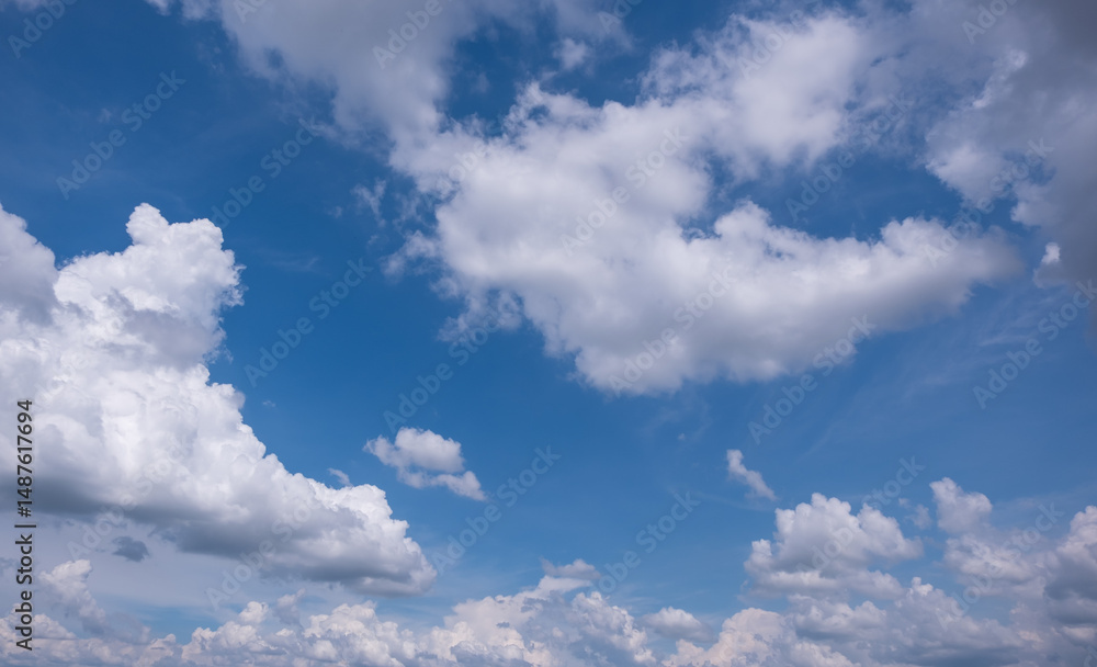Fototapeta premium clear blue sky background,clouds with background. 