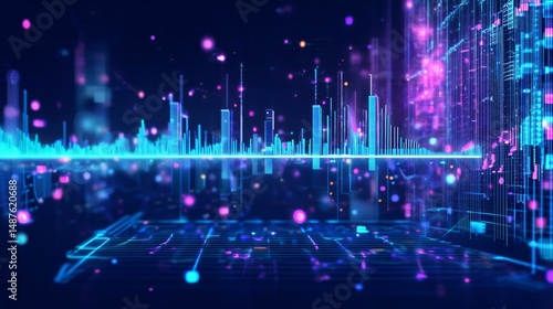 未来都市とデータの融合/Futuristic Data City