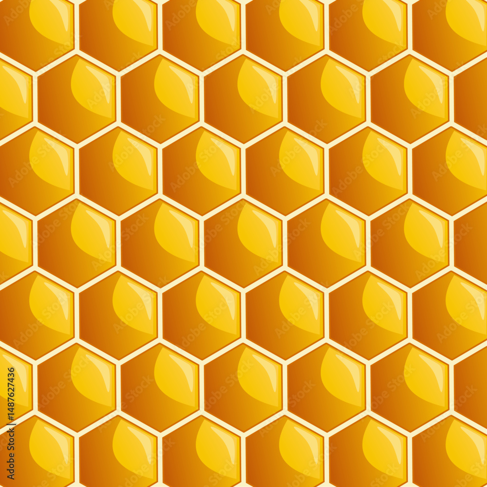 Realistic Honeycomb Illustration. honeycomb pattern. wallpaper. Honey background Realistic Honeycomb Illustration. honeycomb pattern. wallpaper. Honey background