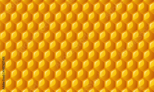 Seamless honeycomb for your design. Honeycomb wallpaper. Seamless honeycomb pattern