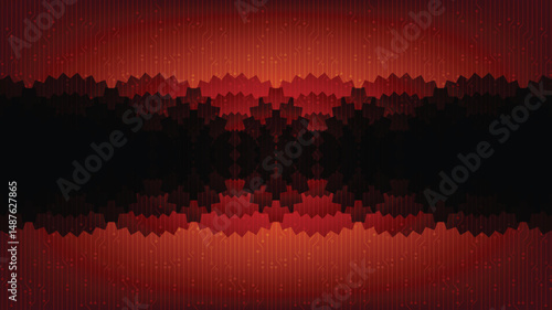 Dark Circle Lines on Dark Red Technology Background,comic and Motion concept design,vector.