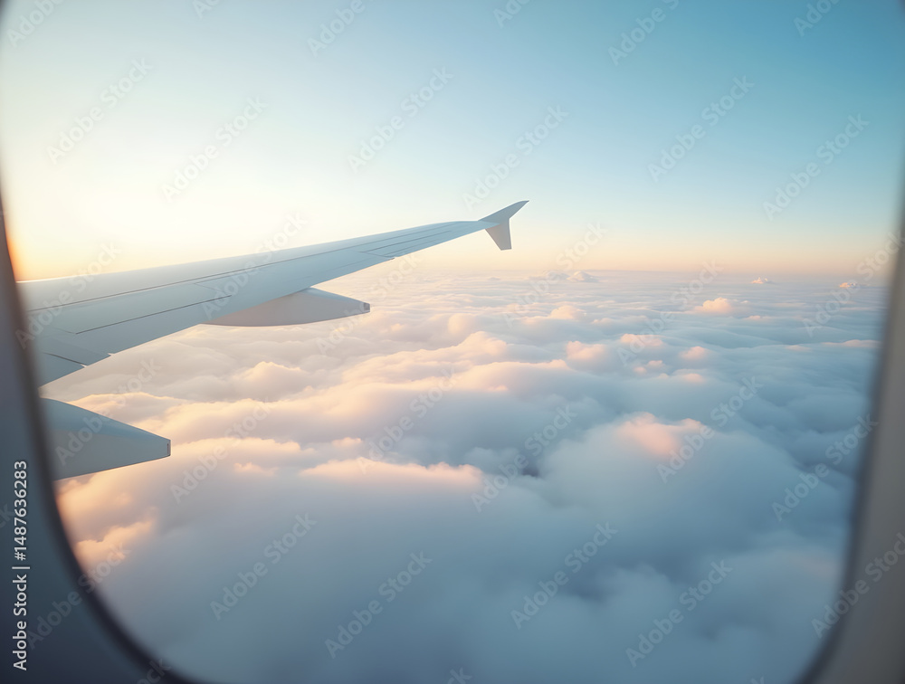 Obraz premium wing of airplane