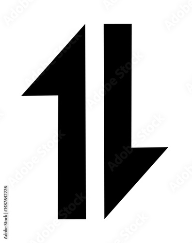 mobile data signal symbol vector with trendy design