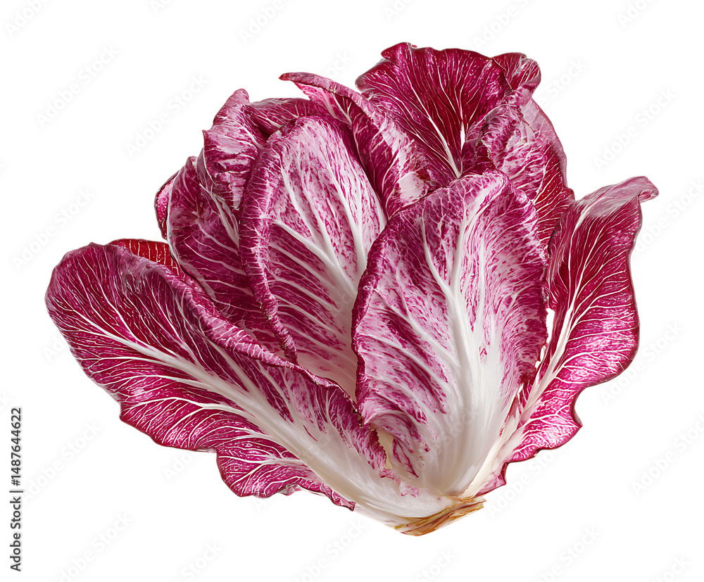Obraz premium Elegant Radicchio leaf texture bold and crisp
