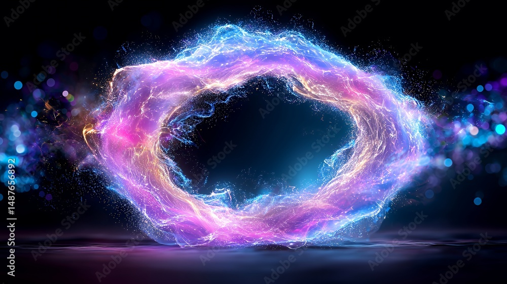 Fototapeta premium Abstract Ring of Light