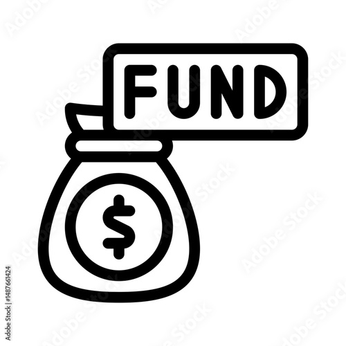 funding round line icon