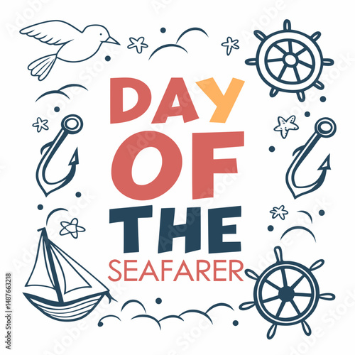 DAY OF THE SEAFARER vector illustration
