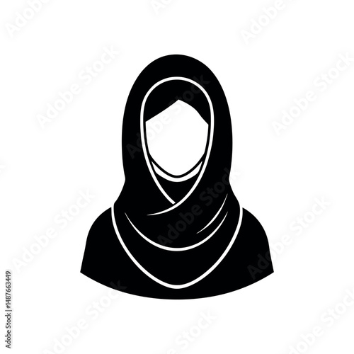 Modest Women Wearing Religious Headdress and Veil Styles of Fashion
