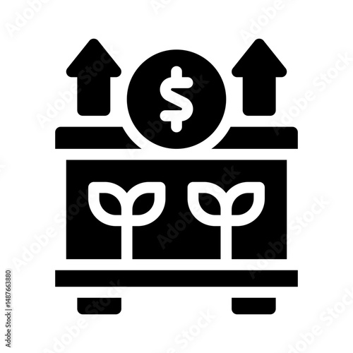 business incubator glyph icon