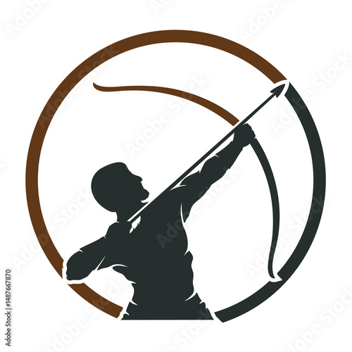 Archer logo vector vintage design
