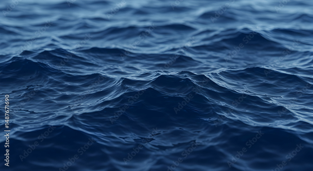 Obraz premium ocean, waves, water, Deep Blue Ocean Waves Texture
