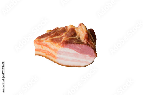 Transylvanian ham close up cut