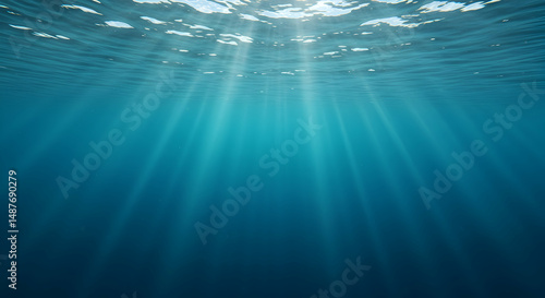 underwater,  ocean,  sea, Underwater Sunlight Beams