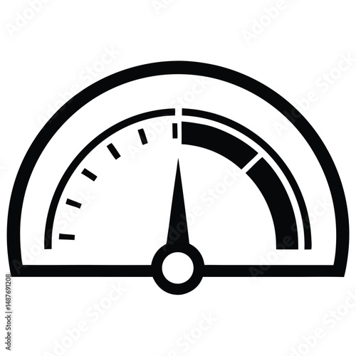 Semi-Circular Analog Meter