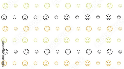 Happy face pattern background. (1)