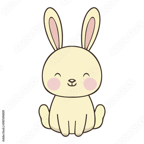 "Cute Cartoon Bunny Illustration"