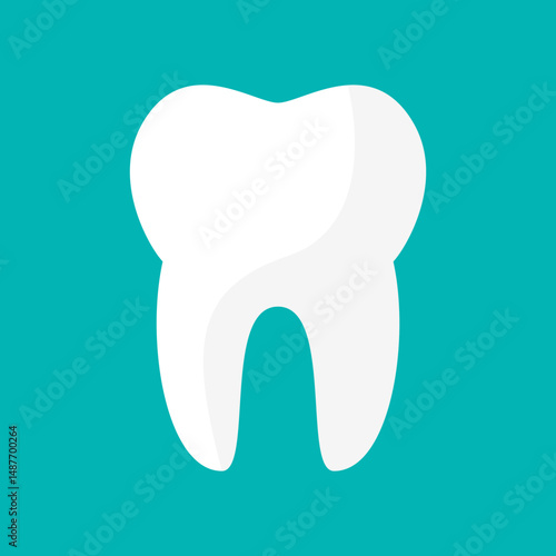 healthy tooth vector icon. dental logo design illustration