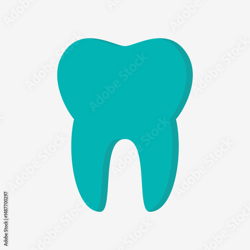 healthy tooth vector icon. dental logo design illustration