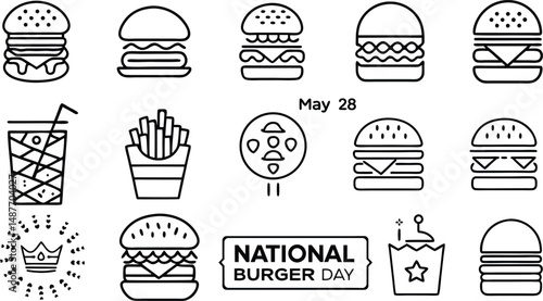 A vector set of Easter icons and eggs with ribbons offers sweet bakery and dessert design elements