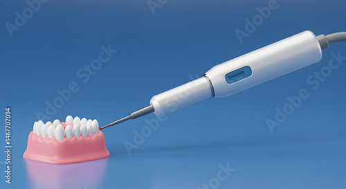 dental,  laser,  treatment, Dental Laser Treatment 3D Render