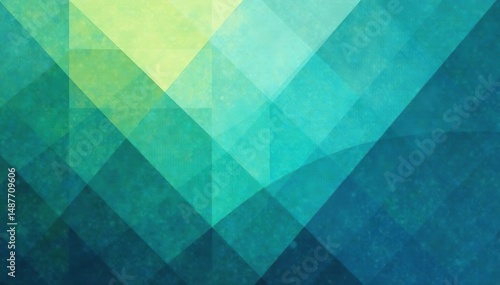 Subtle geometric pattern in calming blues and greens, geometric, tileable, contemporary