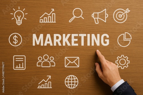 Business infographics - icons and terms