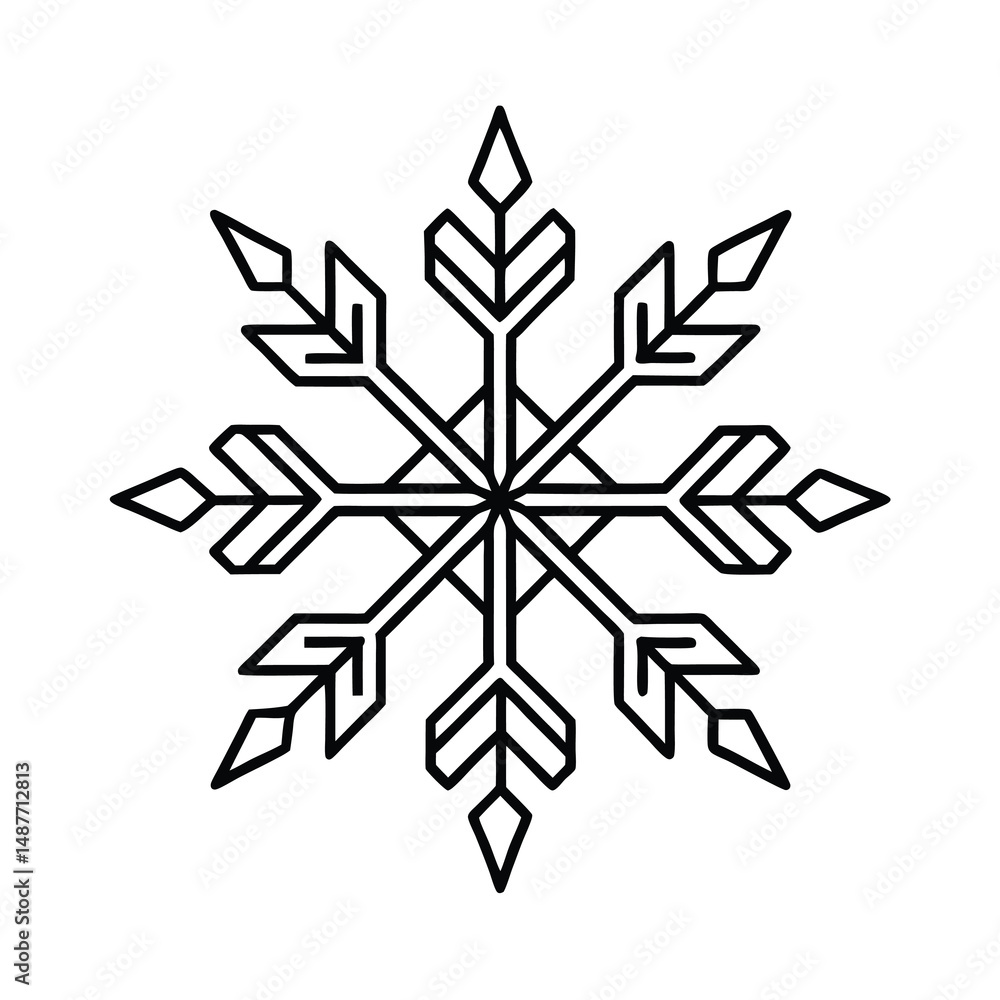 snowflake vector illustration snowflake vector illustration