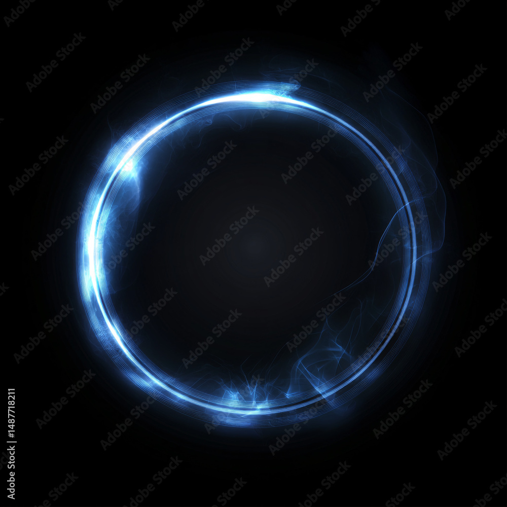 Fototapeta premium Light effects art on a black background 