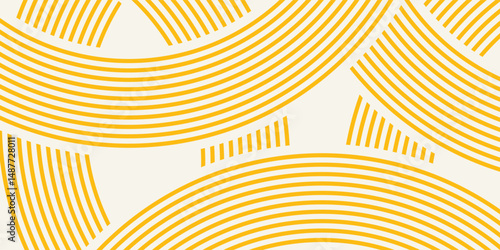Pasta background, spaghetti abstract geometric pattern. Macaroni yellow poster. Wavy abstract pattern. Pasta vector illustration