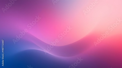 Abstract pink and purple backgrounds showcase flowing waves of light and color in a vibrant digital design