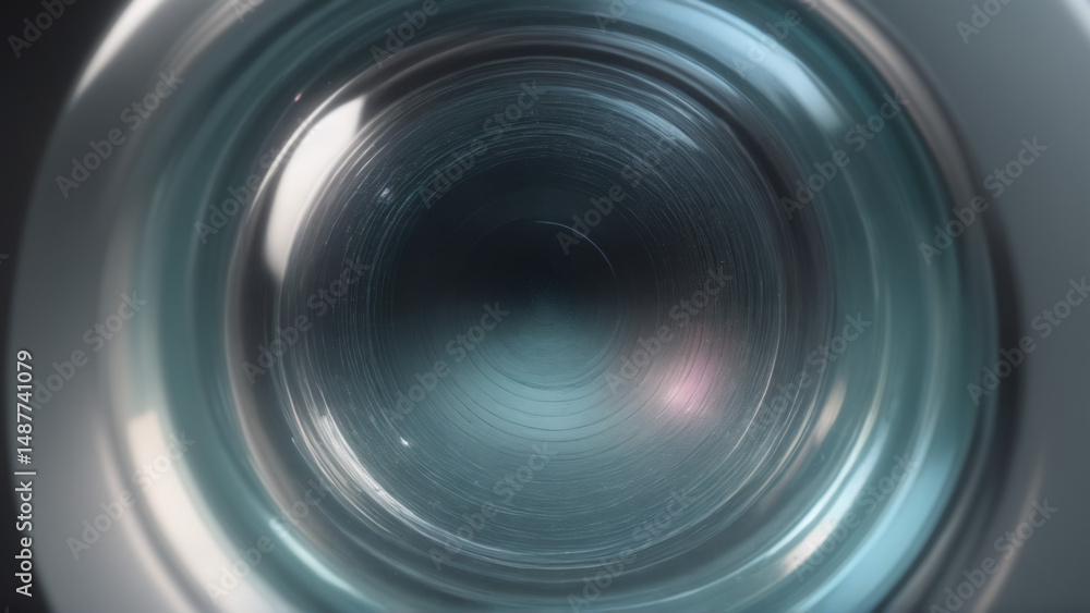 Abstract metallic surface with concentric circles and light reflections Abstract metallic surface with concentric circles and light reflections