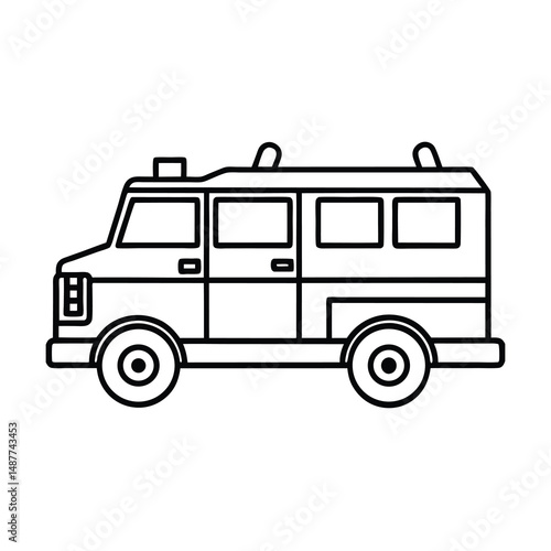 vector fire truck