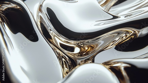 Wallpaper Mural Abstract liquid metal texture background Torontodigital.ca