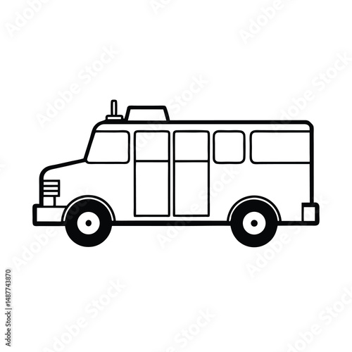 fire truck emergency vehicle silhouette