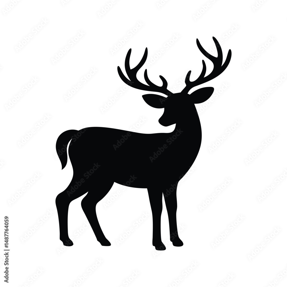 Adobe Illustrator Artwork deer silhouette Adobe Illustrator Artwork deer silhouette