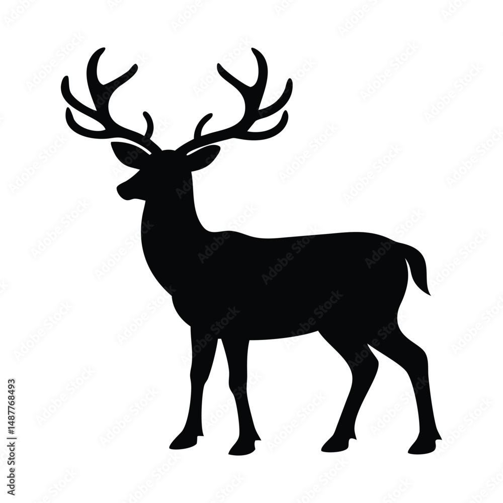 Adobe Illustrator Artwork deer silhouette Adobe Illustrator Artwork deer silhouette